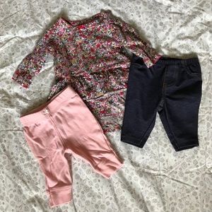 Newborn floral outfit